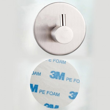 Meidong Stainless Steel Vacuum Suction Cup Hooks Shower Holder - Removable Bathroom Shower Hook Suction Towel Rack and Kitchen Organizer for Towel Hook, Bathrobe and Loofah